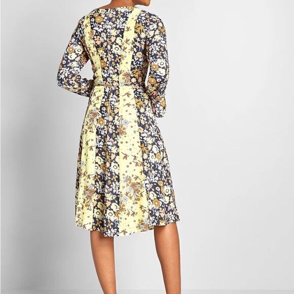 NWT ModCloth Unique Persona 70’s Inspired MIDI Dress Sz 8 - Picture 2 of 6